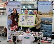 The CRP team on the concourse at Leeds station
