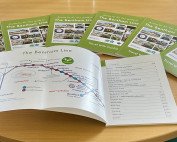 The Bentham Line booklet showing the fold out map of the line