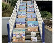 The new panels on display at Bentham station