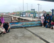Rail to Sail artwork on platform