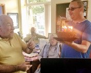 Celebrating anniversaries with a cake