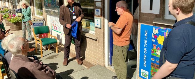 Anniversary plaque unveiling at Bentham Station